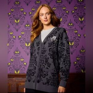 Disney Parks Haunted Mansion Wallpaper Cardigan for Women by Her Universe